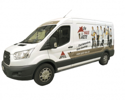Logo eines Servicefahrzeuges